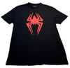 Marvel Men's Black T-Shirt – Size XL, Spider-Man The Spider-Verse Miles