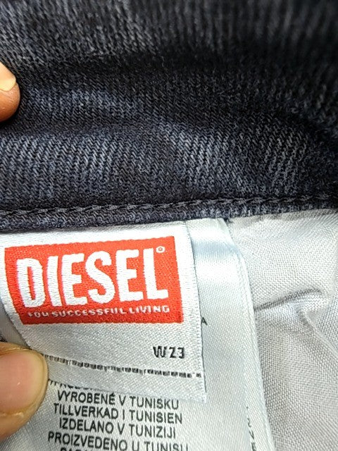 Diesel Women's Boyfriend Jeans W23 L32 Dark Wash Mid Rise