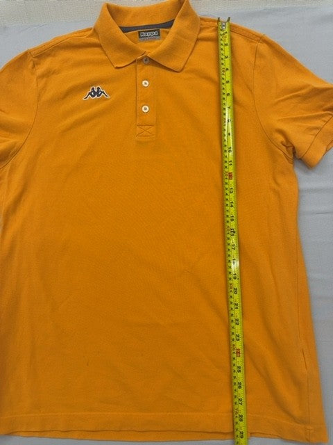 Kappa Men's XL Orange 100% Cotton Short Sleeve Polo Shirt