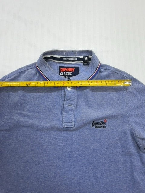 Superdry Poolside Polo M Royal Twist Cotton Pique Relaxed Fit