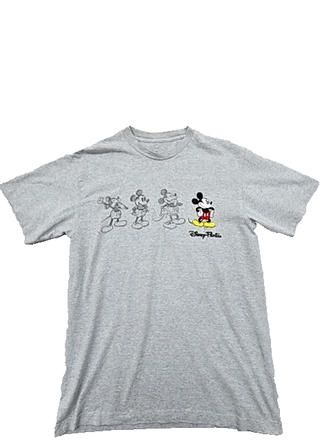 Disney Men's Vintage Mickey Progression Heather Gray T-Shirt L