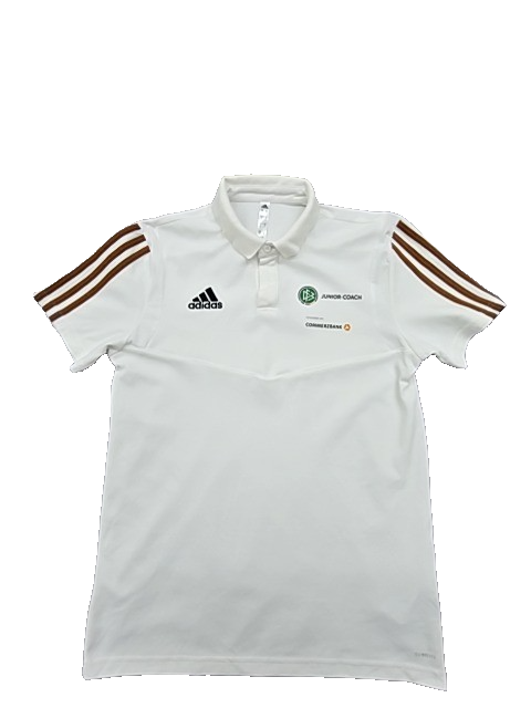 Adidas Men's White Polo Shirt – Size S, Short Sleeve