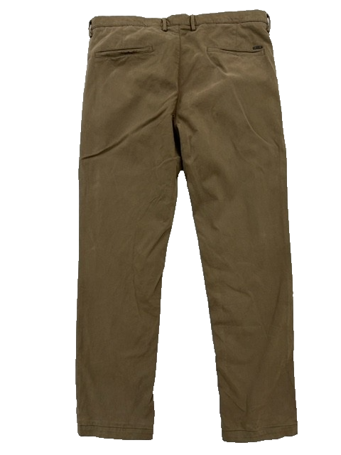Hugo Boss Men's Khaki Cotton Chinos 36R Regular Fit