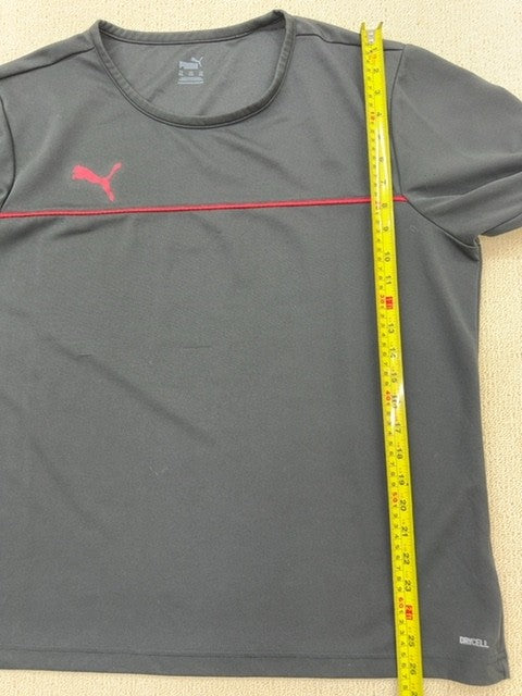 Puma Men's Black Short Sleeve T-Shirt XXL Crew Neck Jersey