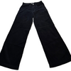 Unverified Brand Women's Black Pants – Size 38, Wide Leg, Embroidered