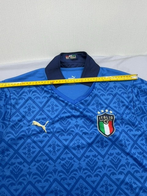 Puma Men's Blue Geometric Jersey XL Short Sleeve Crewneck