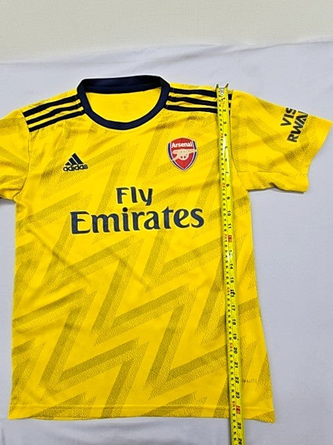 Adidas Men's Yellow Arsenal Jersey M Short Sleeve Zigzag Moisture Wicking