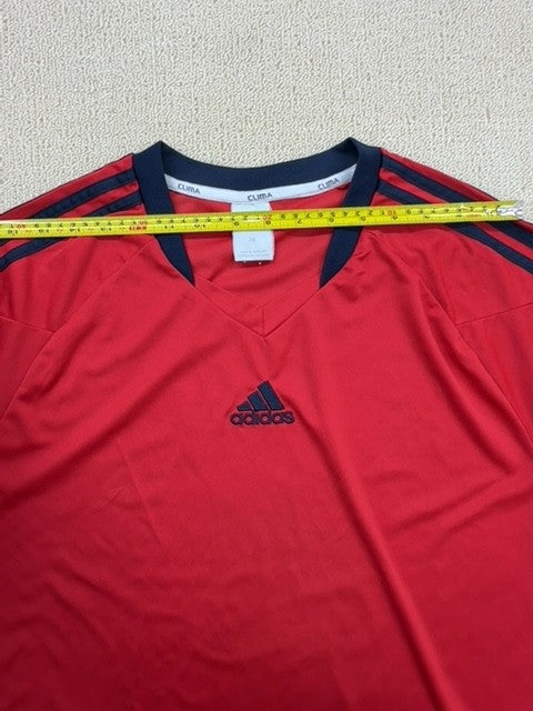 Adidas Red 2XL Short Sleeve Clima V-Neck Jersey Unisex