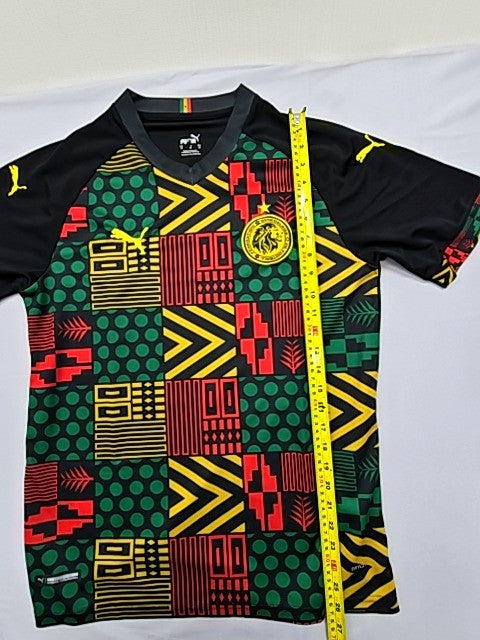 Puma Men's Multi-Color Adinkra Soccer Jersey Size M V-Neck dryCELL