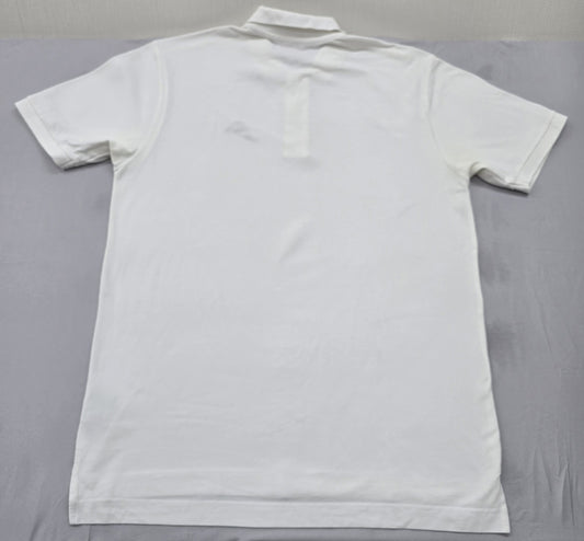 Kappa Men's White Polo Shirt – Size L, Short Sleeve, Cotton – Ref 46155