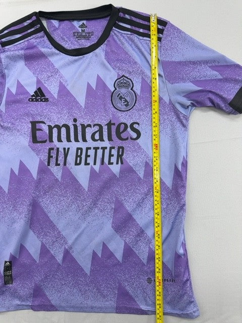 Adidas Men's M Purple Soccer Jersey Short Sleeve Team Crest Embroidered