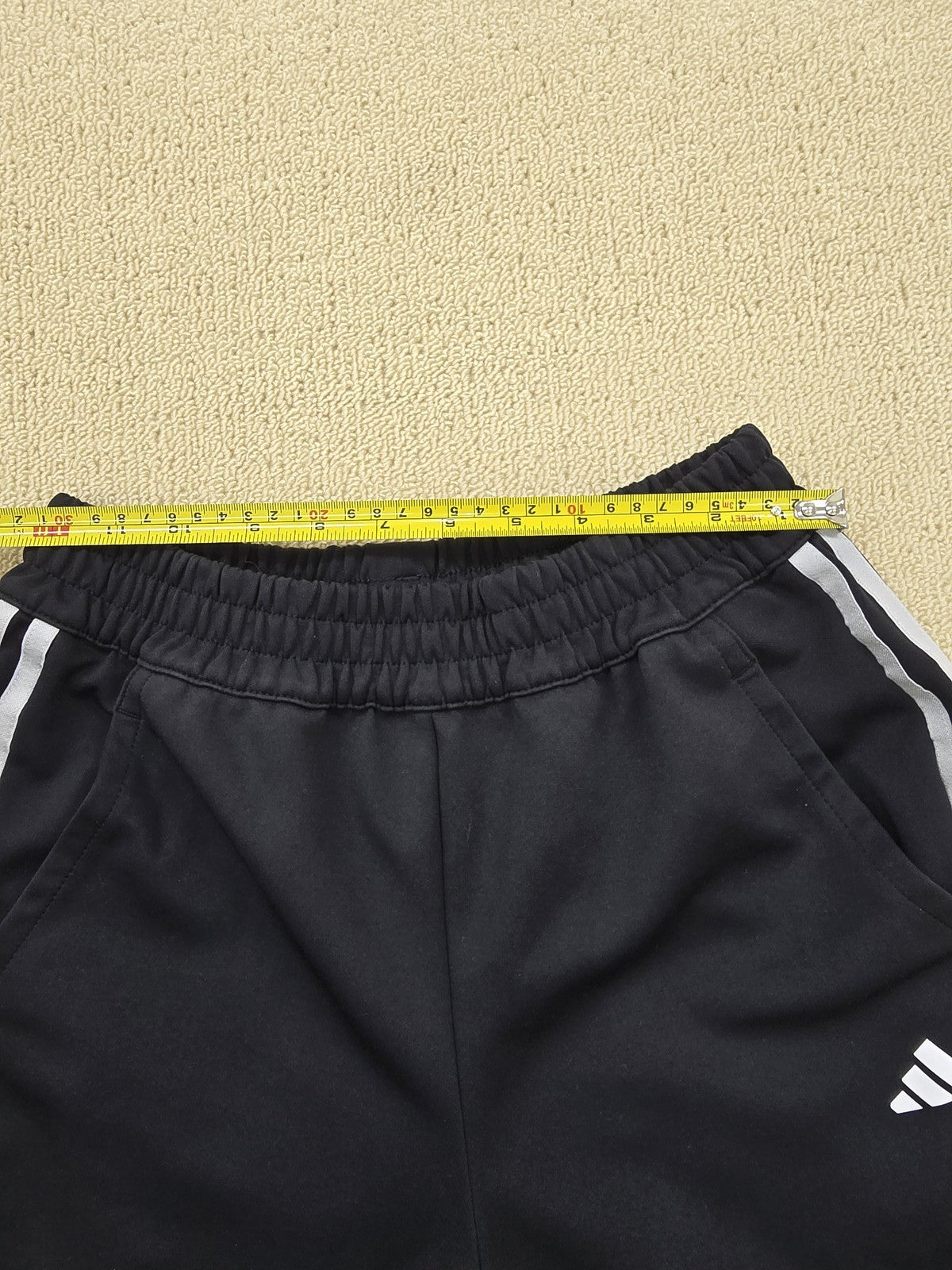Adidas Navy Track Pants XS Elastic Waistband Zipped Pockets