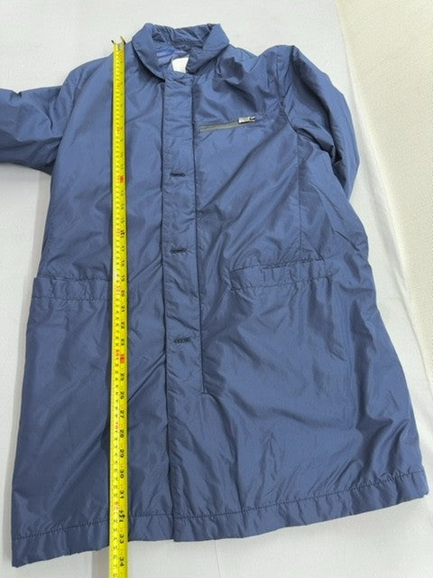 Trussardi Navy Field Jacket Men's Size S Nylon Zipper Hip Length