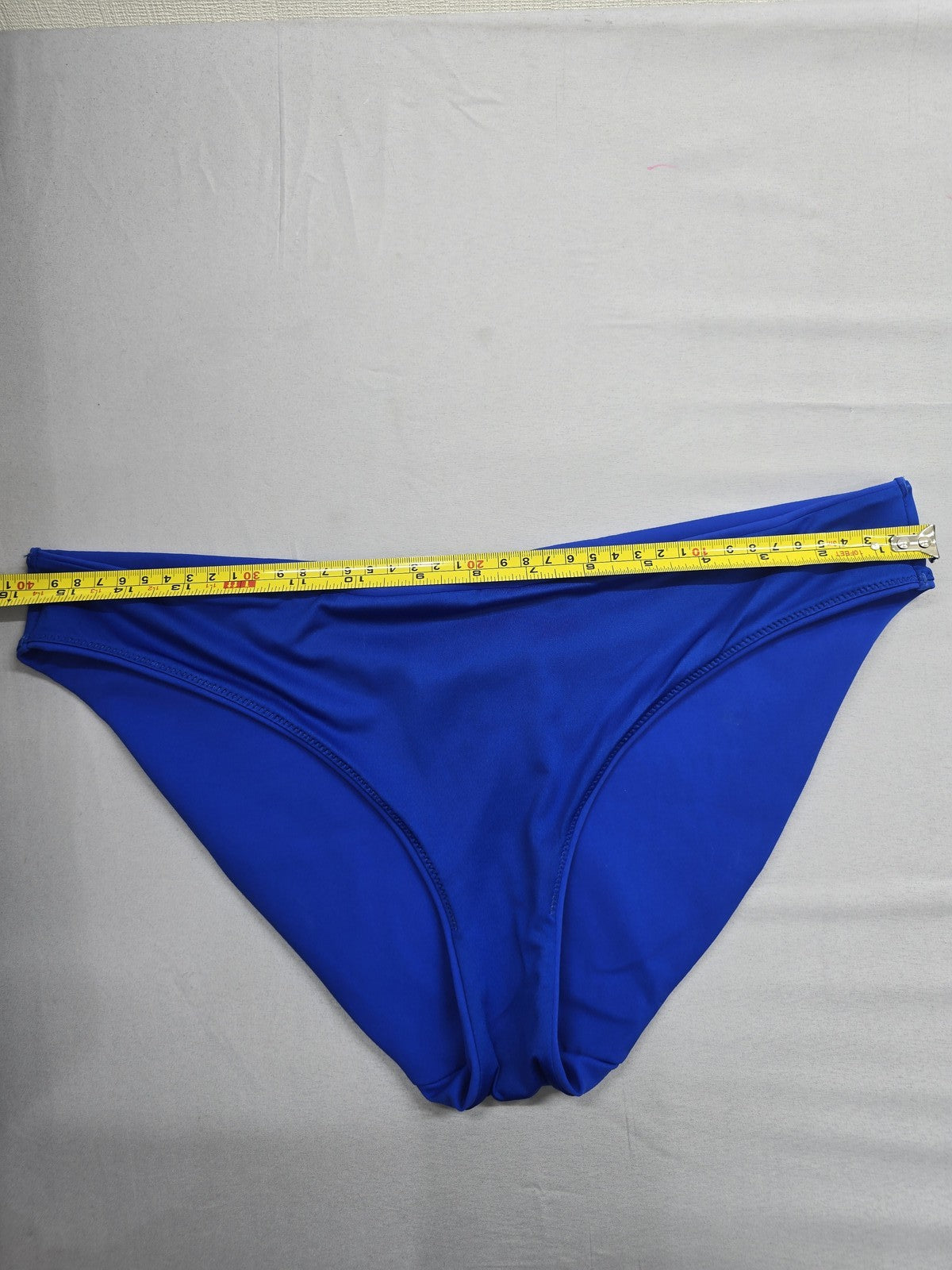 Calvin Klein Women's Blue Solid Bikini Bottom L Logo