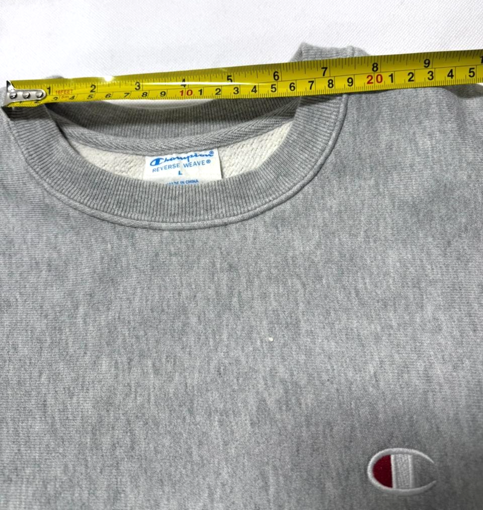 Champion Reverse Weave Grey Sweatshirt - Size L