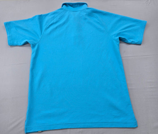 Nike Men's Blue Polo Shirt – Size M, Short Sleeve – Ref BE097