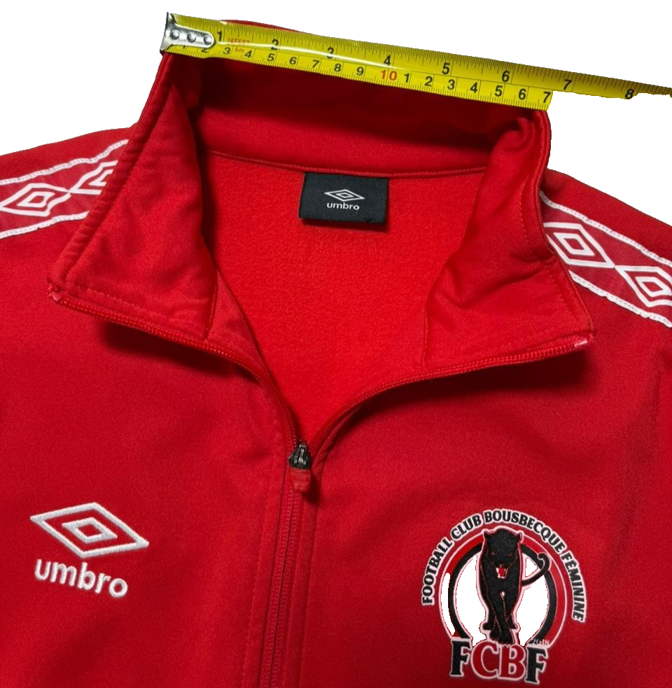 Umbro Red Track Jacket Fcbf Football Club Bousbecque Feminine - Size S