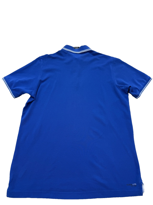 Adidas Men's Blue Polo Shirt – Size S, Short Sleeve