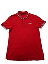 Fila Men's Red Polo Shirt – Size S, Short Sleeve, Cotton
