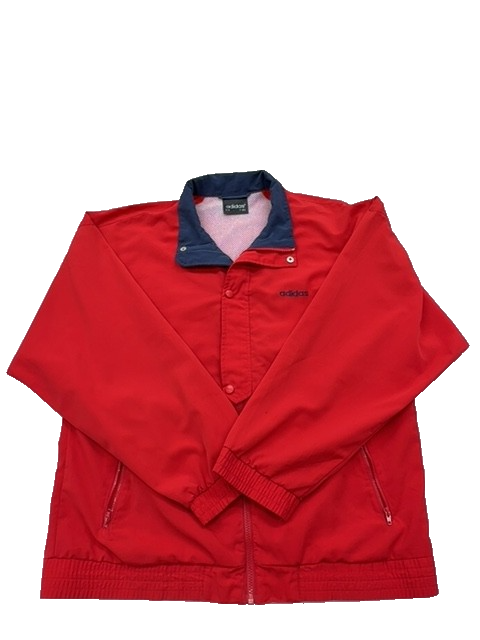Adidas Men's Red Jacket – Size M, Windbreaker