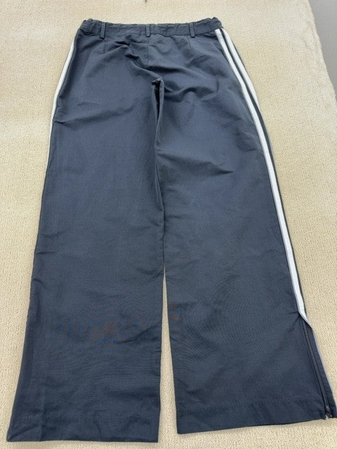 Adidas Men's Gray Track Pants – Size M, Regular Fit