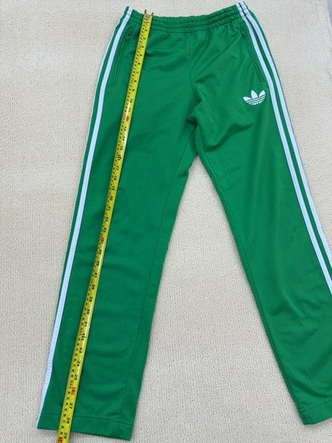 Adidas Originals Men's XS Collegiate Green Track Pants 3-Stripes