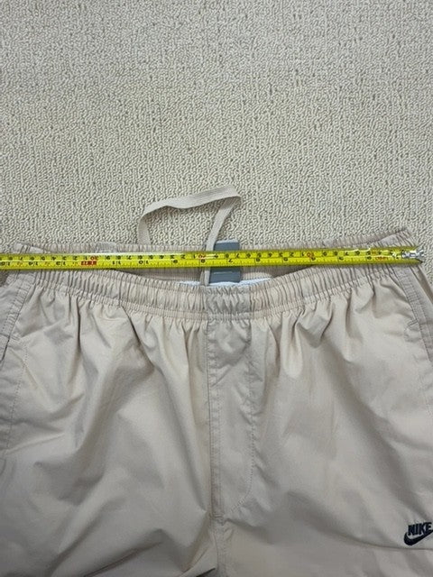 Nike Men's L Beige Track Pants Drawstring Nike Logo L
