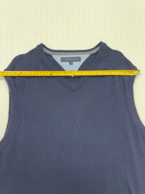 Tommy Hilfiger Men's Navy V-Neck Sweater Vest Size M