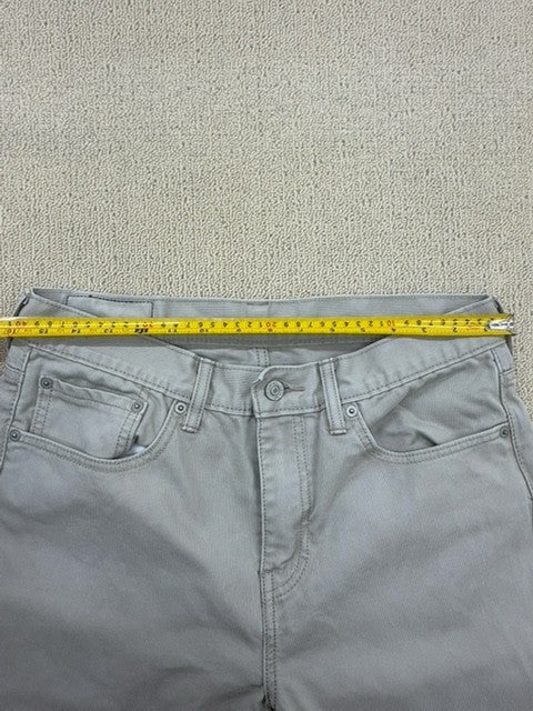 Levi's Men's Grey Slim 513 Jeans W32xL34 100% Cotton