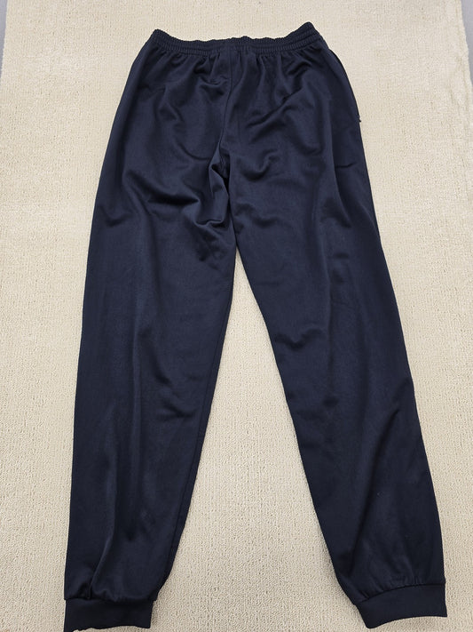 Adidas Men's Black Track Pants – Size XL, Striped
