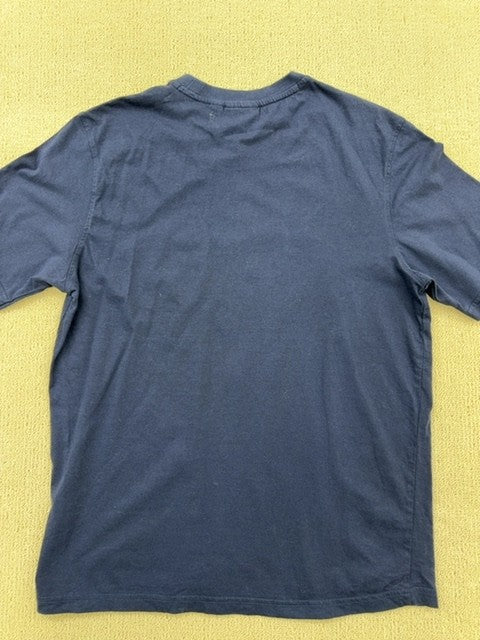 Fila Men's Navy T-Shirt – Size S, Logo, Short Sleeve