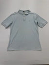 FILA Boys Light Blue Polo Shirt Pique Cotton Size 6 Regular Condition