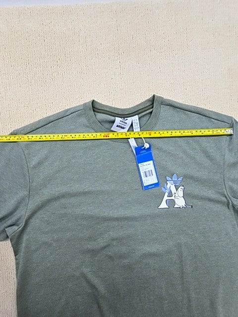 Adidas Originals Moomin Grey Women's Short Sleeve Crewneck T-Shirt 2023 DA2260