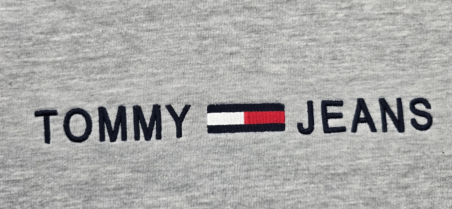 Tommy Jeans Women's Gray Crew Neck Sweatshirt XL 100% Cotton