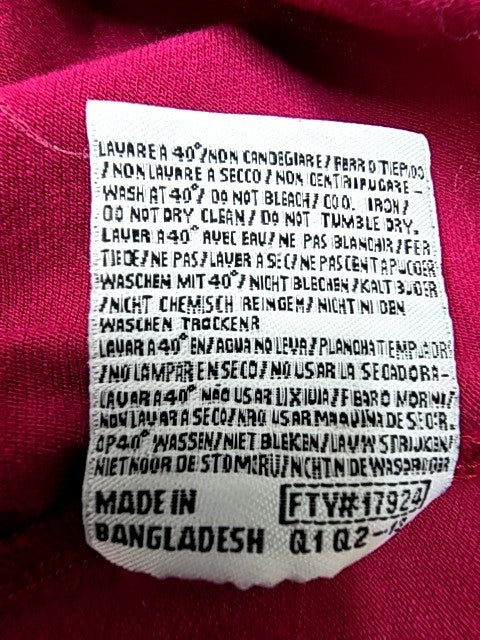 Robe di Kappa Men's Magenta Polo XL Short Sleeve White Piping