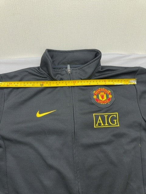 Nike Men's Black/Yellow Manchester United Activewear Jacket L
