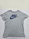 Nike Men's Gray T-Shirt – Size M, Short Sleeve, Cotton – Ref 5CAA8