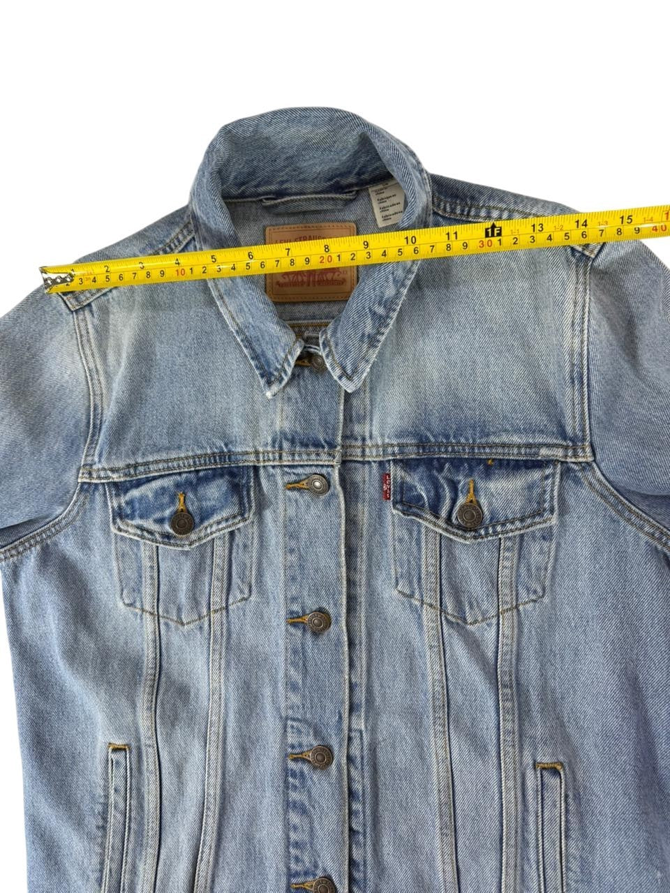 Levi's Men's Denim Jacket Blue Trucker Style Button Front Casual Size Large