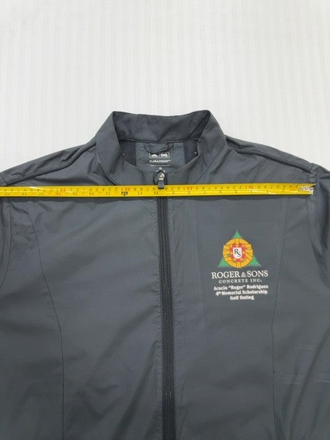 Adidas Men's Gray Climaproof Golf Windbreaker XL Water-Resistant