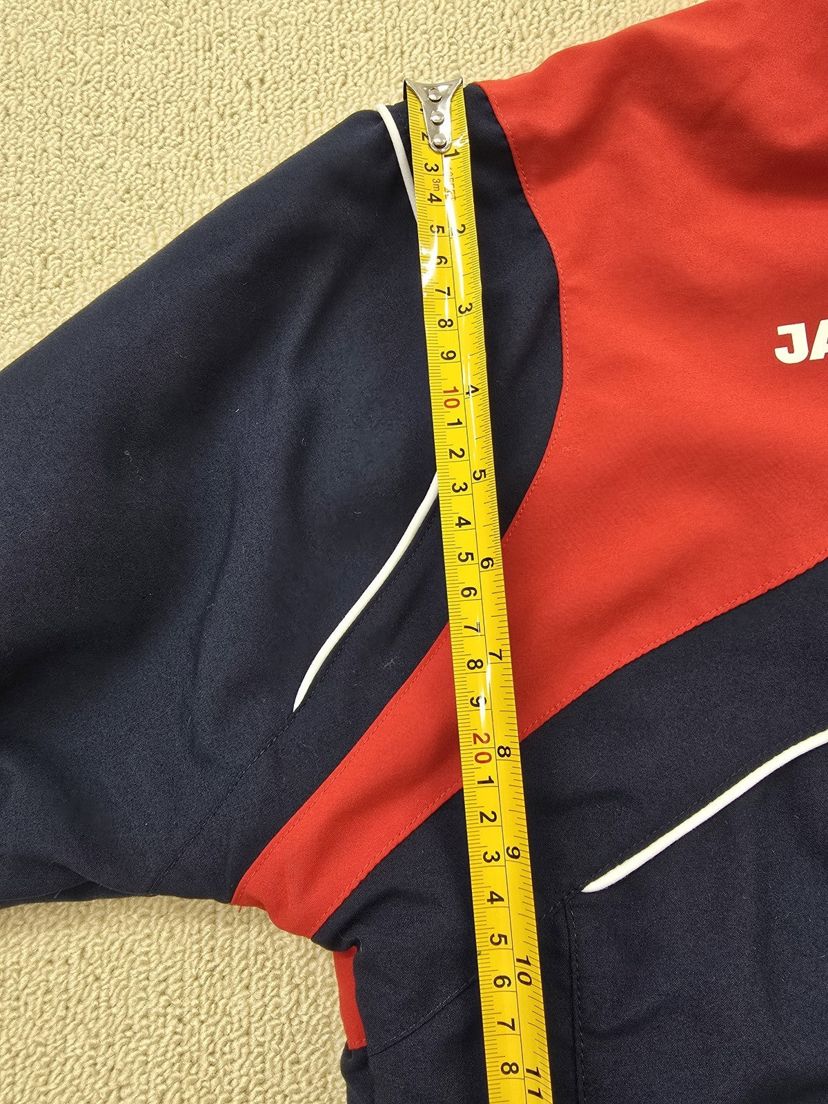 Jako Navy Red Performance Team Jacket Size S Zip-up Stand Collar