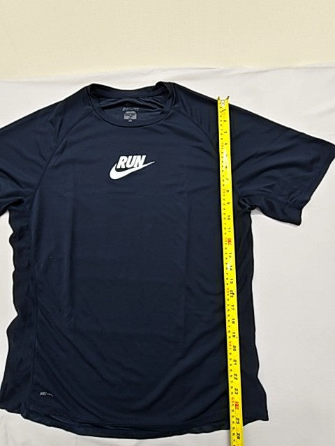 Nike Men's Dri-FIT Navy Running T-Shirt Size L SP10010EVR