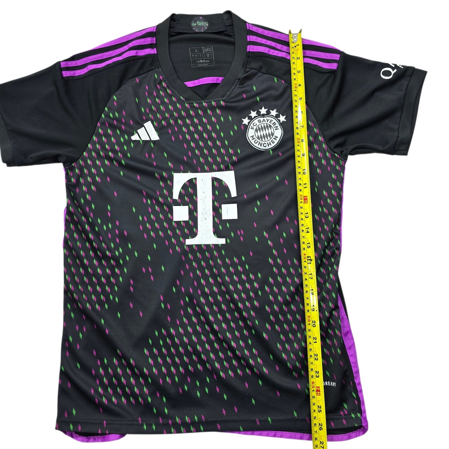 Adidas Men's Black FC Bayern Away Soccer Jersey L New