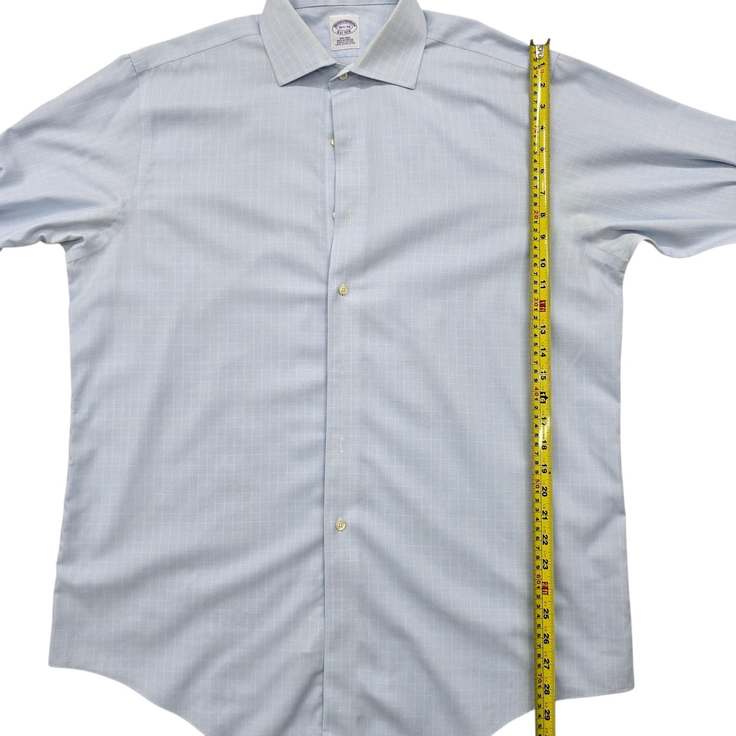 Brooks Brothers Men's Light Blue Non-Iron Dress Shirt 16.5-33