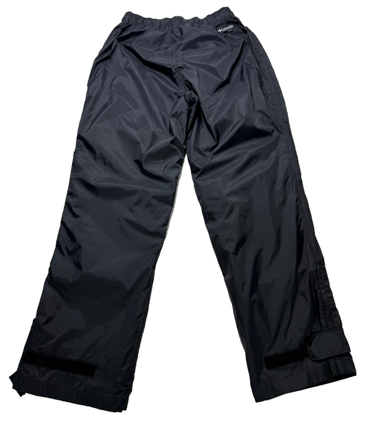 Columbia Men's Black Rebel Roamer Rain Pants Size L Made In Malaysia