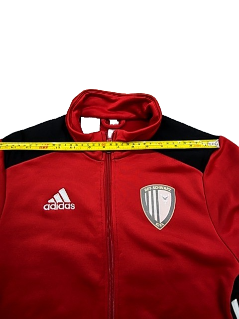 Adidas Men's Red Track Jacket Full Zip Soccer Size L