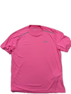 Under Armour Men's Pink T-Shirt – Size S, Short Sleeve