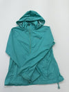 Columbia Unisex Kids Teal Hooded Windbreaker Jacket Size L Lightweight