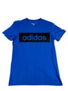 Adidas Men's Blue T-Shirt – Size L, Brand Department Type Style, Graphic