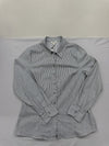 Koton Women's Gray Shirt – Size L, Striped, Long Sleeve