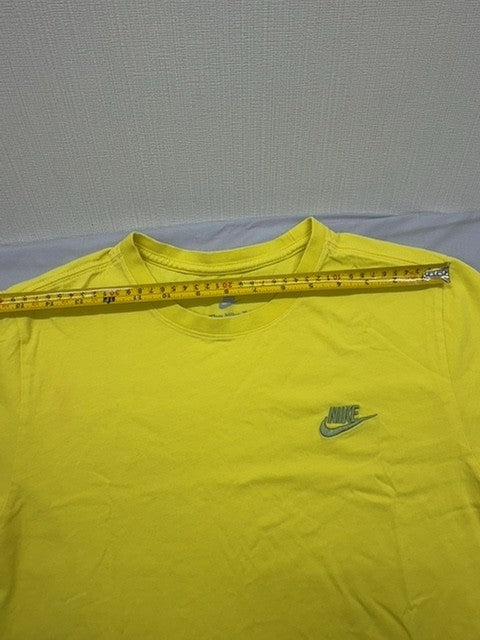 Nike Men's Yellow Short Sleeve T-Shirt Size S Cotton Crew Neck